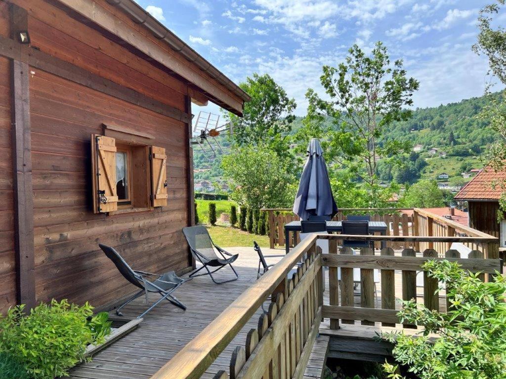 Le Chalet Du Pere Michel, Jacuzzi, Sauna, Jardin La Bresse Buitenkant foto